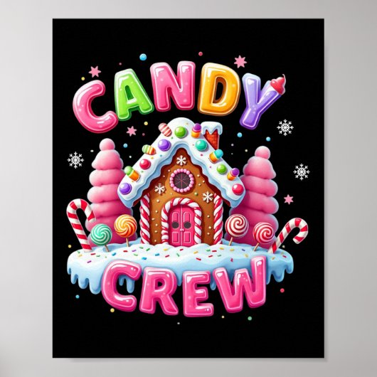 Candy Land Candy Crew Decorations Sweetie Candy Sq ポスター (正面)