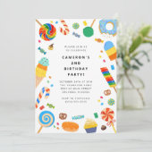 Candy Land Girl Birthday Invitation 招待状 (スタンド正面)