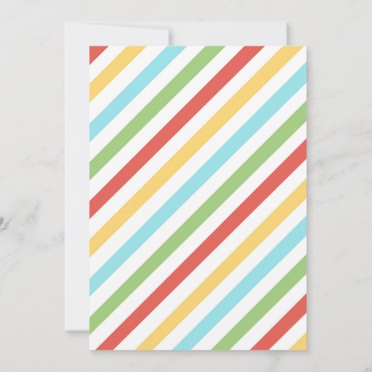 Candy Land Girl Birthday Invitation 招待状 (裏面)