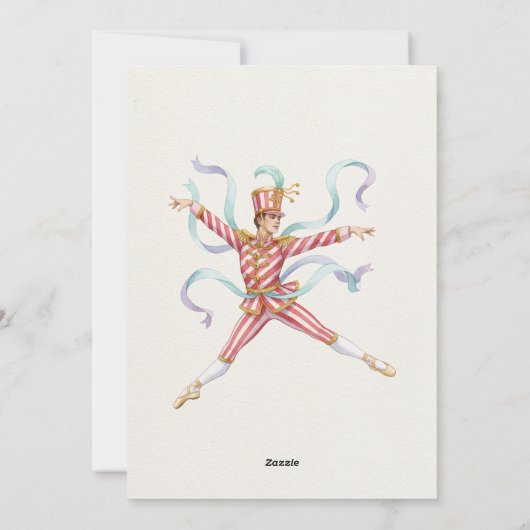 Candy Land Nutcracker Christmas Holiday シーズンカード (裏面)