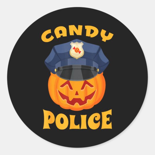 Candy Lice Halloween Party Trick Or Treat Security ラウンドシール (正面)