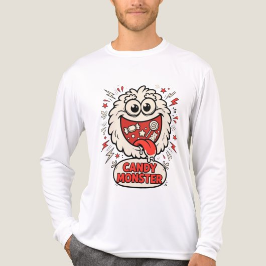 Candy Monster Cute Halloween Tee トライブレンドTシャツ (正面)