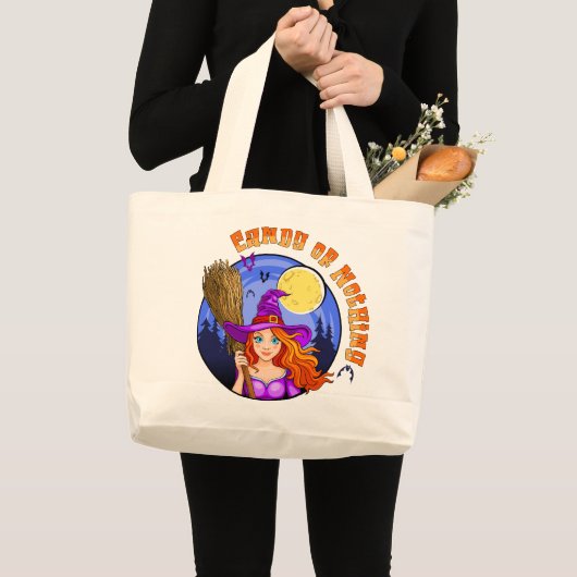 Candy or Nothing ラージトートバッグ (正面(商品))