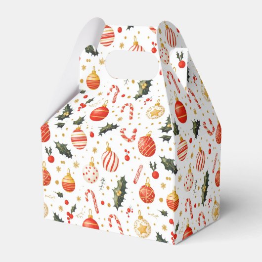 Candy & Ornaments Bright Christmas Pattern フェイバーボックス (裏面サイド)