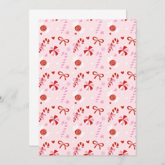 Candy Party Invitation 招待状 (正面/裏面)