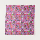 Candy pattern | Lollies pattern | lollipop 19 タペストリー (正面)