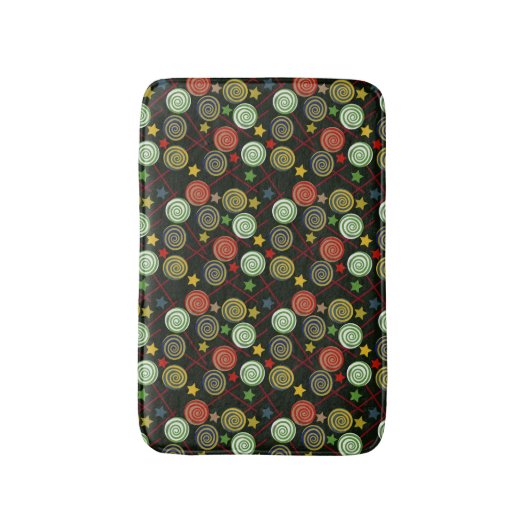 Candy pattern | Lollies pattern | lollipop 28 バスマット (正面縦)