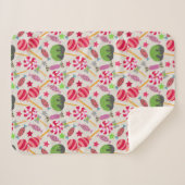 Candy pattern | Lollies pattern | lollipop 38 シェルパブランケット (正面(横))