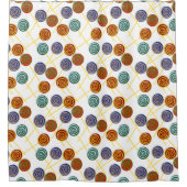 Candy pattern | Lollies pattern | lollipop 47 シャワーカーテン (正面)
