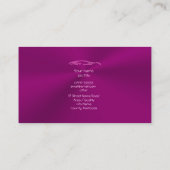 Candy Pink Sports Car on purle -自動販売 名刺 (裏面)