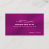 Candy Pink Sports Car on purle -自動販売 名刺 (正面)