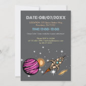 Candy Planets in宇宙誕生日パーティー 招待状 (裏面)