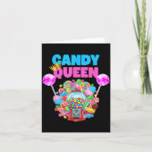 Candy Queen Shirt Funny Lollip Candy Lover Humor カード (正面)