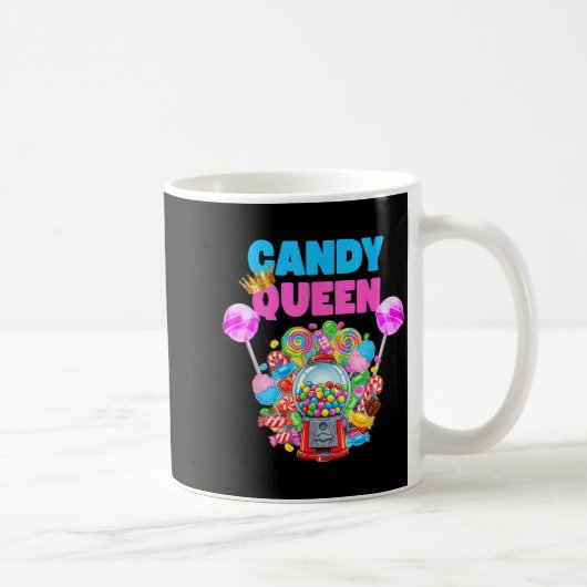 Candy Queen Shirt Funny Lollip Candy Lover Humor  コーヒーマグカップ (右)