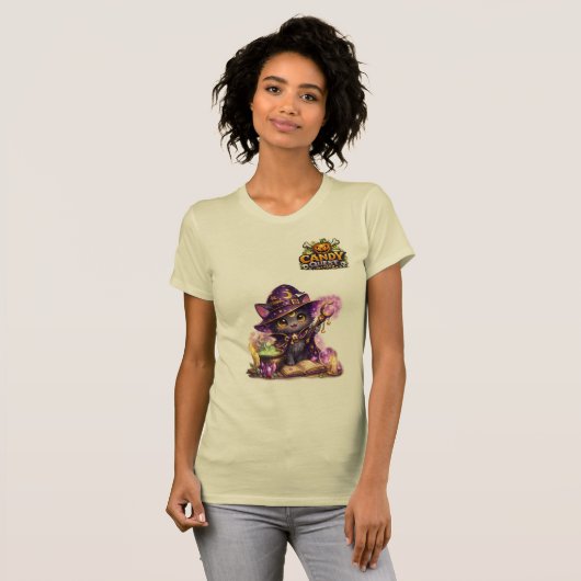 Candy Questアプリ「Mysto」ウィメンズ Tシャツ (正面フル)