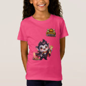 Candy Quest アプリ ピンク ガールズ "Fang" Tシャツ (正面)