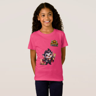 Candy Quest App Pink Girls 'Fang' Tシャツ