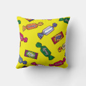 Candy Seamless Patternart,ポップ・アートのcandy,patte クッション (裏面)