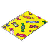 Candy Seamless Patternart,ポップ・アートのcandy,patte ノートブック (左側)