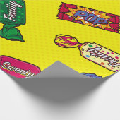 Candy Seamless Patternart,ポップ・アートのcandy,patte ラッピングペーパー (角)