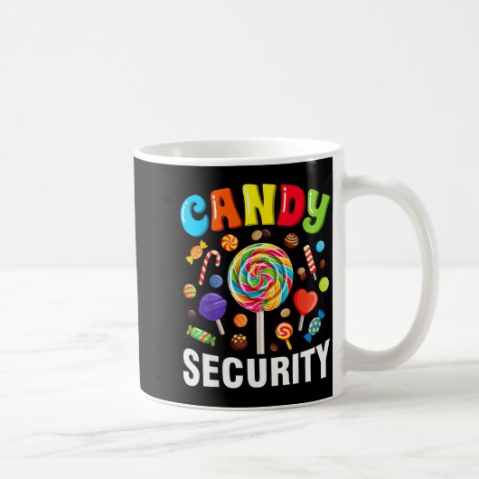 Candy Security Funny Halloween Costume コーヒーマグカップ (右)