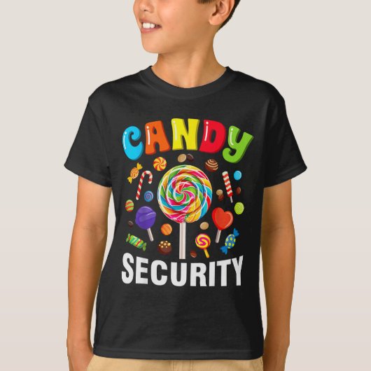 Candy Security Funny Halloween Costume  Tシャツ (正面)