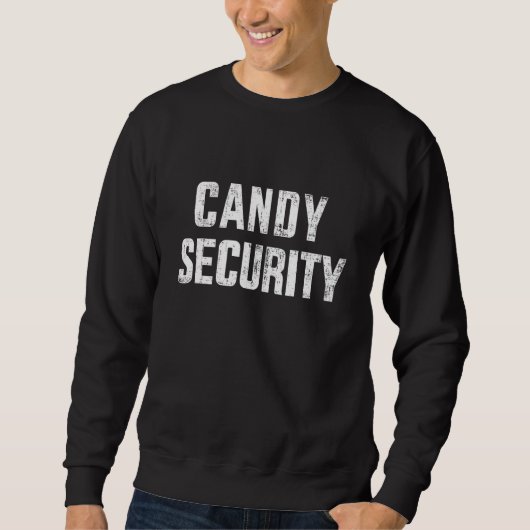 candy security lazy halloween costume スウェットシャツ (正面)