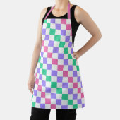 Candy shop diagonal checkerboard pattern エプロン (インサイチュ)