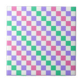 Candy shop diagonal checkerboard pattern タイル (正面)