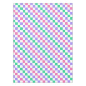 Candy shop diagonal checkerboard pattern テーブルクロス (正面)