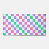 Candy shop diagonal checkerboard pattern デスクマット (正面)