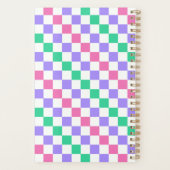 Candy shop diagonal checkerboard pattern プランナー手帳 (裏面)