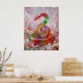 Candy Snake Crystal Coil ポスター (キッチン)