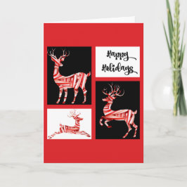 Candy Stakein Reindeer、Holiday Greeting Card シーズンカード