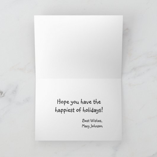 Candy Stakeineトナカイクリスマスカード シーズンカード (内部)