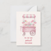 Candy Theme Kids Valentine Photo Card, ノートカード (正面)