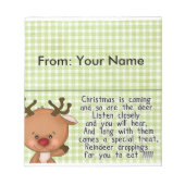 Candy TreatsバッグTopper (ラッパーは完璧) ノートパッド (正面)