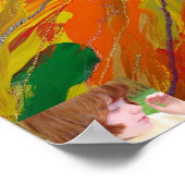 Candy Waters Autism Artistの「Mr.Sun」 ポスター (角)