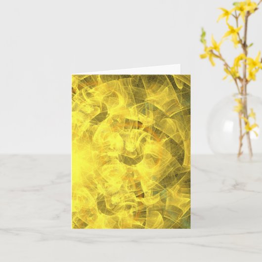 Candy Waters Autism Artist カード (黄色い花)