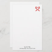 candycaneが付いているカスタムなクリスマスの文房具の紙 便箋 (正面/裏面)