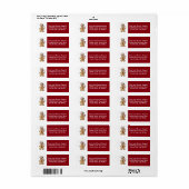 Candycane Gingerbread Man | Christmas ラベル (フルシート)