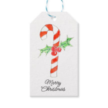 Candycane With Holly