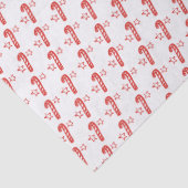Candycanes Stars Doodle CHRISTMAS Holiday Red Whit 薄葉紙 (詳細)
