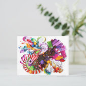 CandyCrashはこインスパイアのはがき ポストカード (スタンド正面)