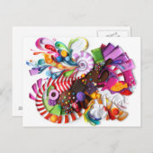 CandyCrashはこインスパイアのはがき ポストカード (正面/裏面)