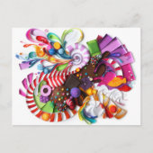 CandyCrashはこインスパイアのはがき ポストカード (正面)