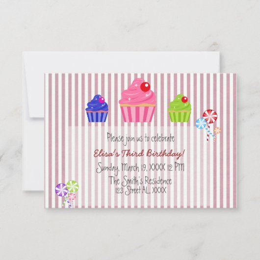 Candylandの招待状 招待状 (正面)