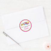 Candylandの誕生日のステッカー ラウンドシール (封筒)