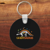 Candysaurus Candy Corn Dinosaur Skeleton Happy Hal キーホルダー (正面)