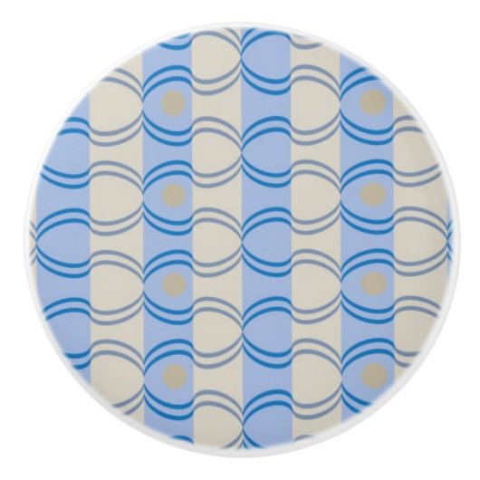 Candystripeの標準的な青タン セラミックノブ (正面)